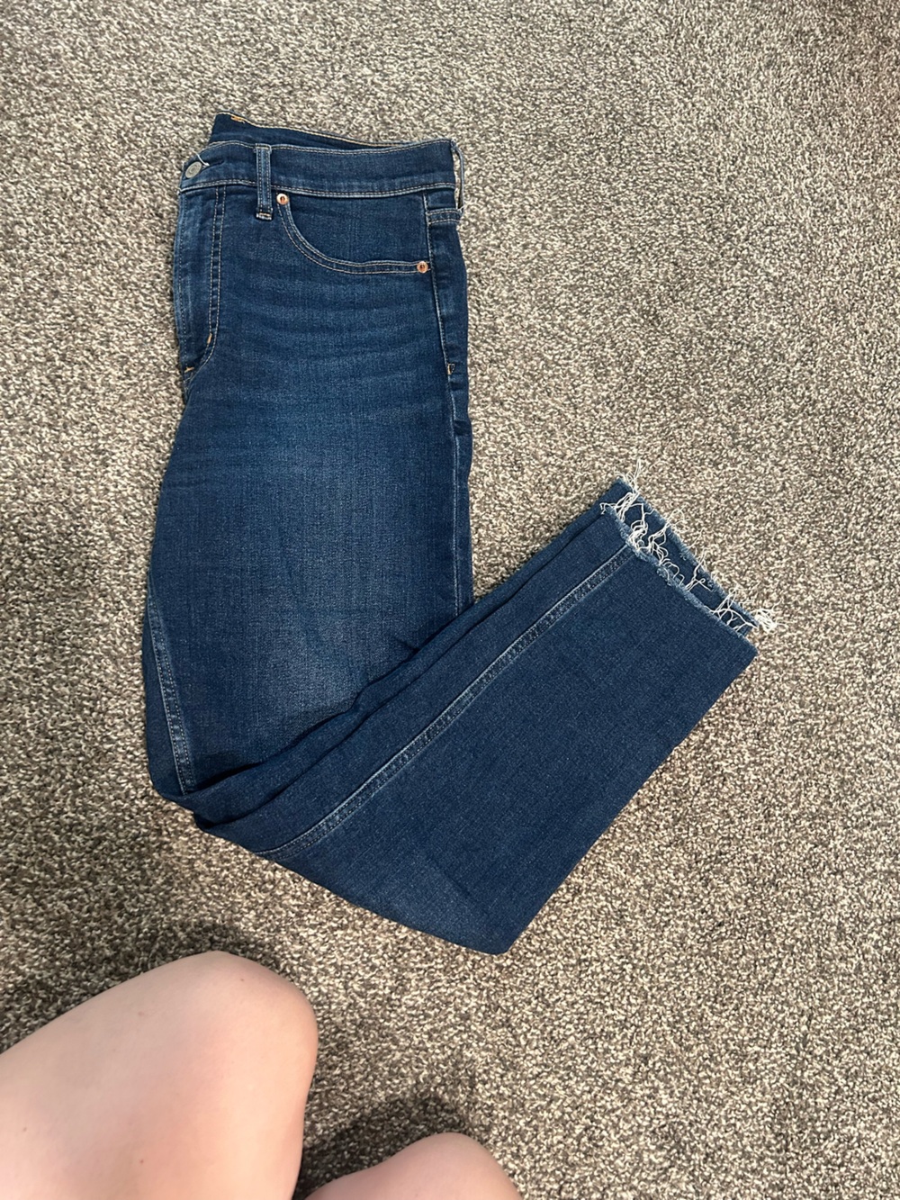 GAP Dark Blue Women’s Raw-Hem Vintage Slim Jeans